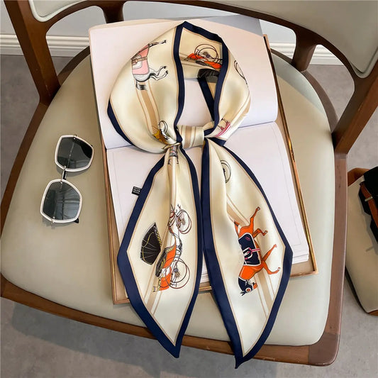 Equestrian Elegance Ribbon Scarf