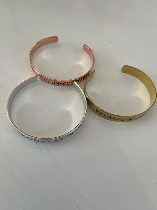2024 Quote Cuffs (Copper, Aluminum, Brass)