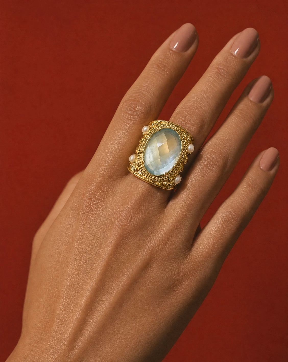 Moonstone Majesty Ring