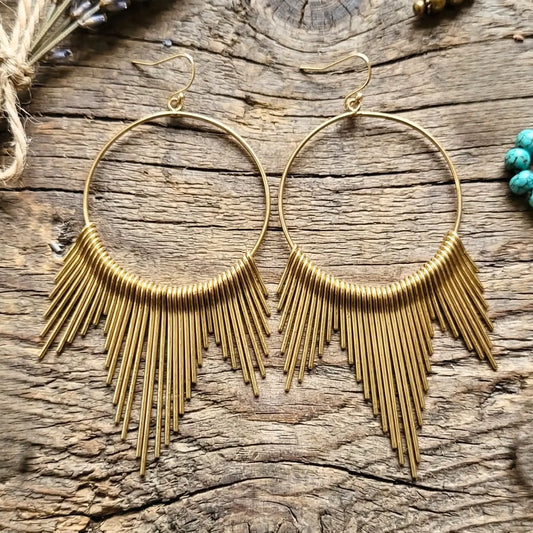 Celestial Ray Hoops