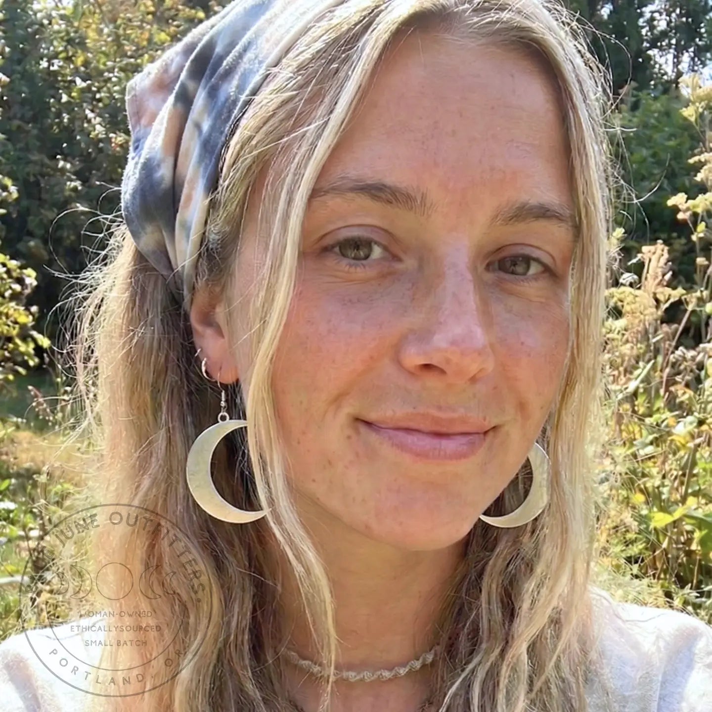 Large Cresent Moon Earings