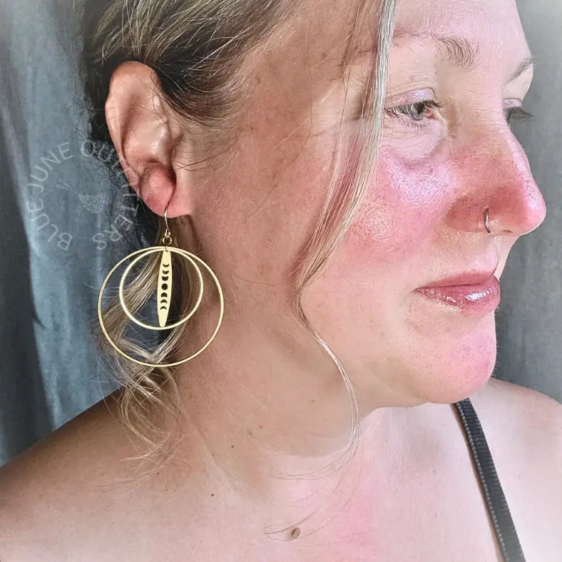 Moon Phase Bohemian Earrings