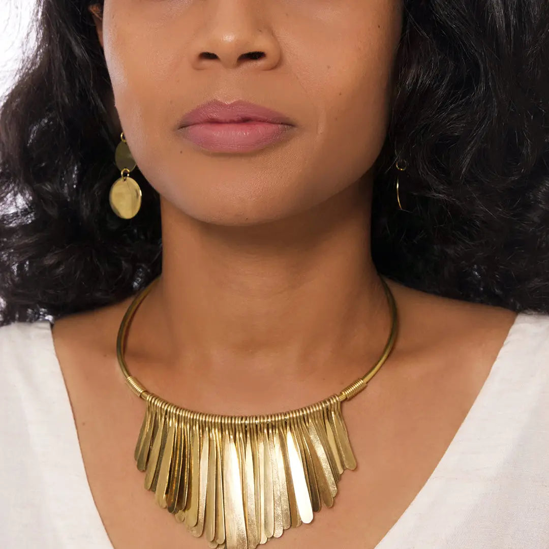 Onyesha Brass Necklace
