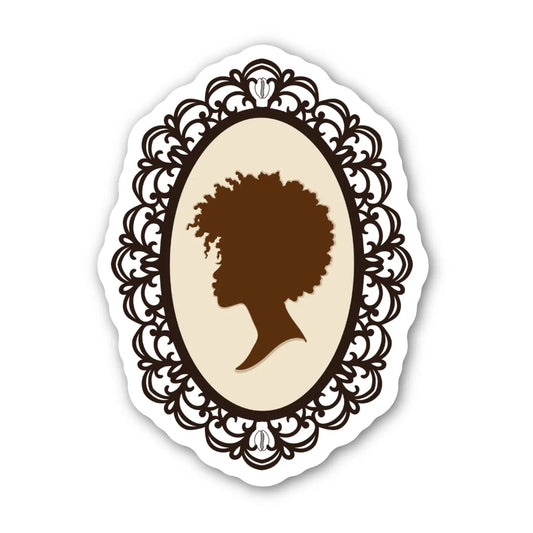 Afro Cameo Sticker
