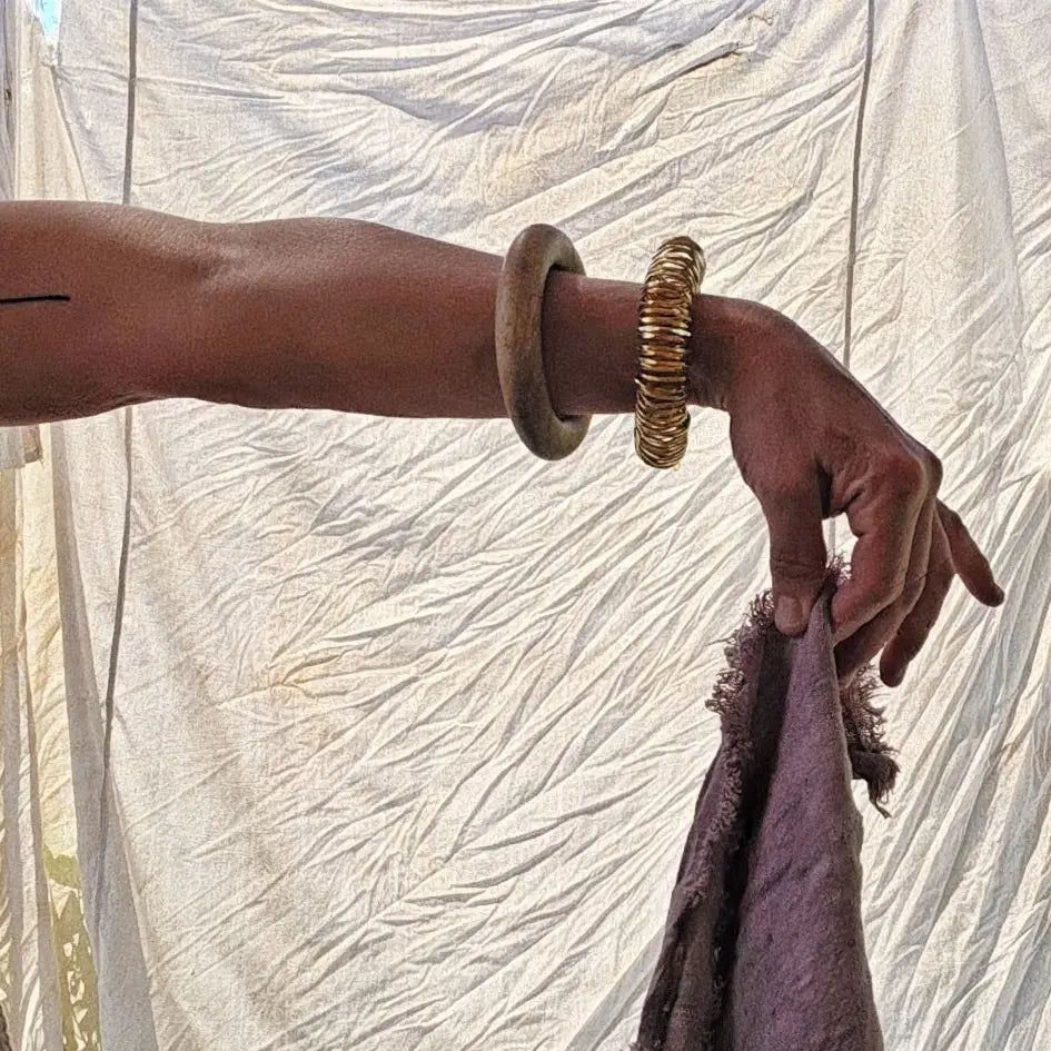 Solid Brass Statement Bangle Torsion