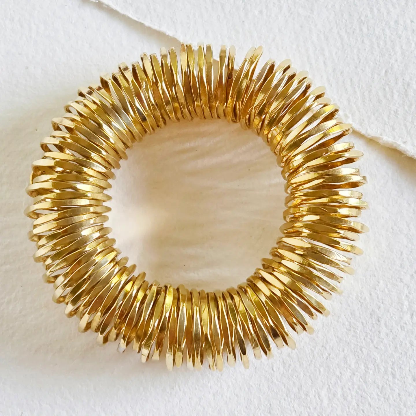 Solid Brass Statement Bangle Torsion