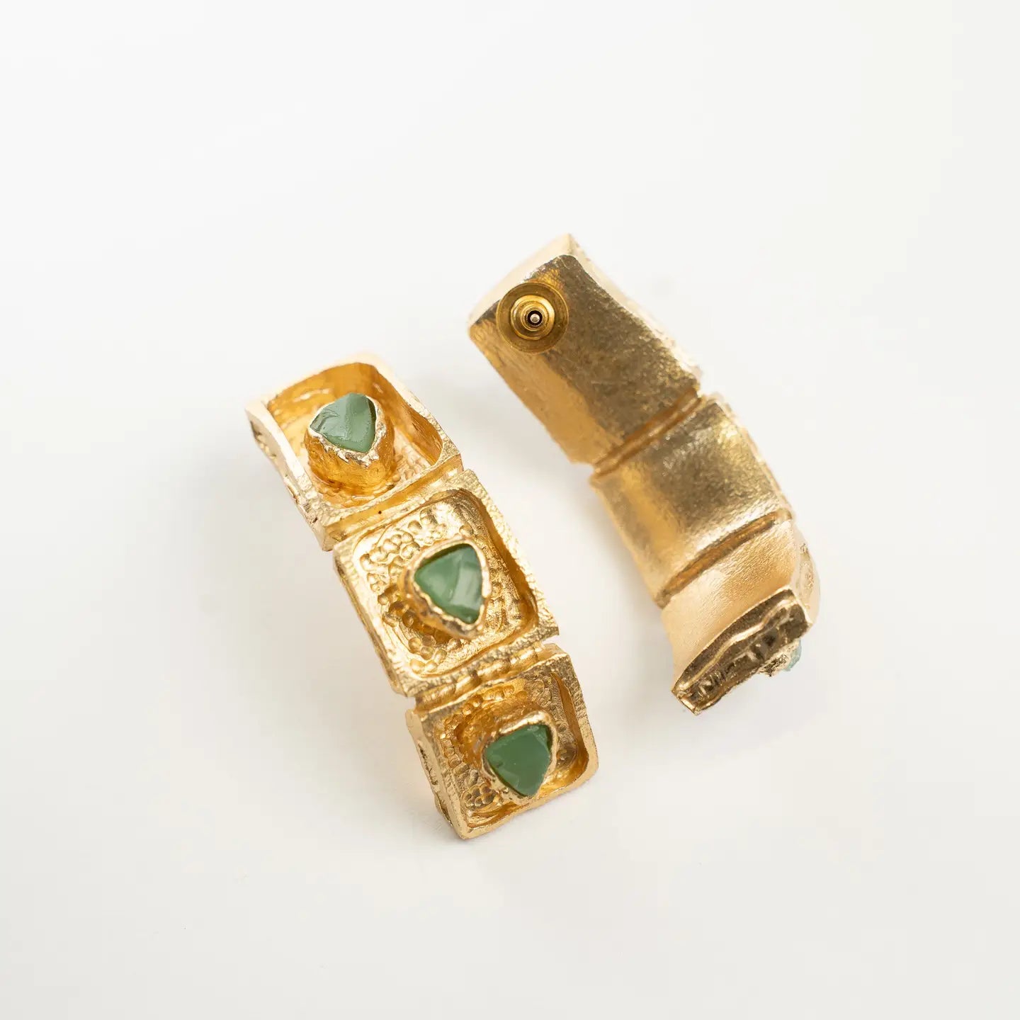 Pia Raw Fluorite Earrings