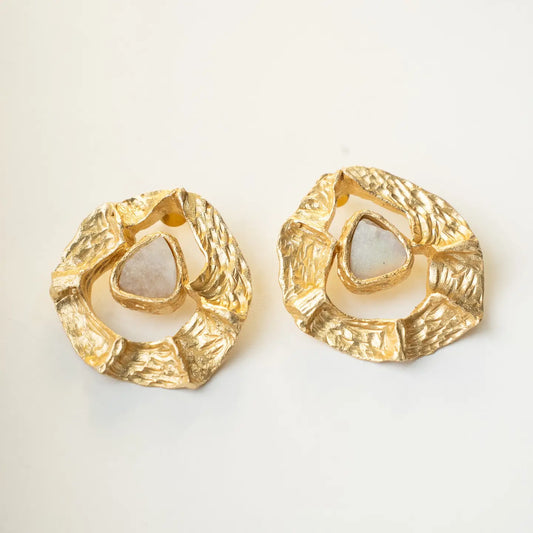 Kavi Moonstone Earrings