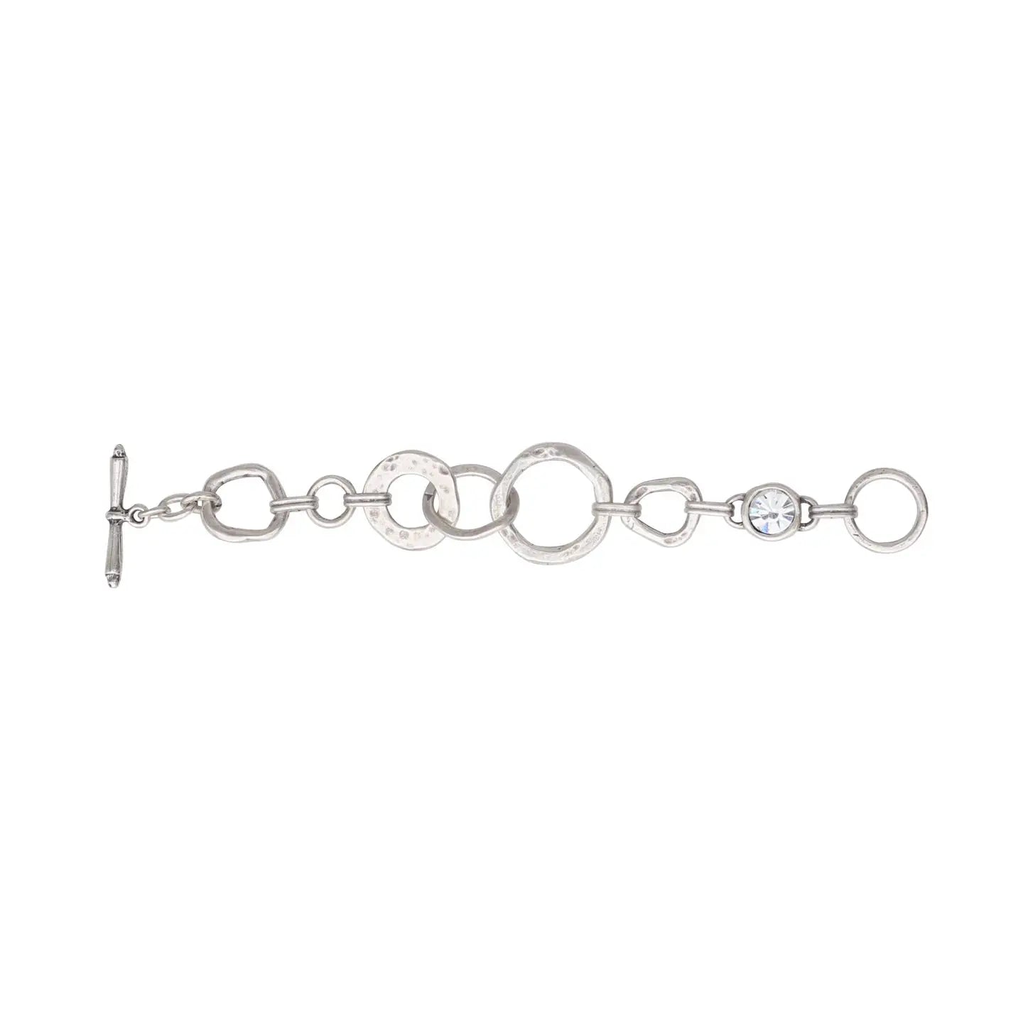 Crystal Circle Link Bracelet