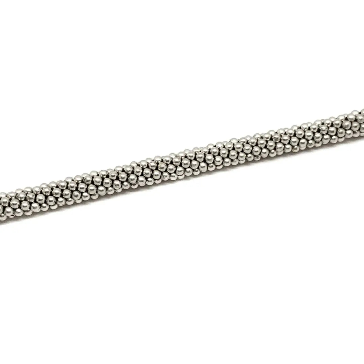 Silver Beaded Cluster Bracelet