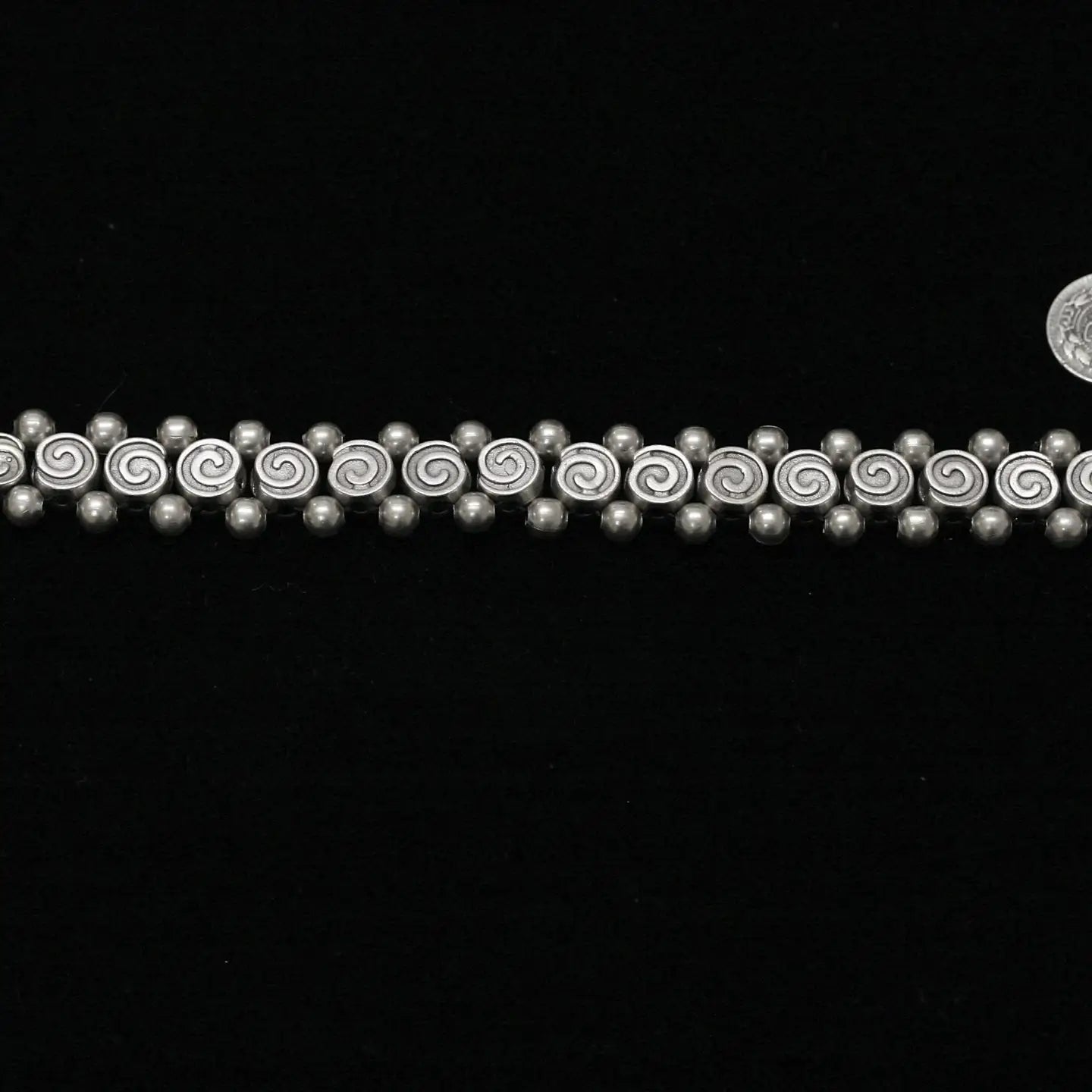 Silver Spiral Link Bracelet