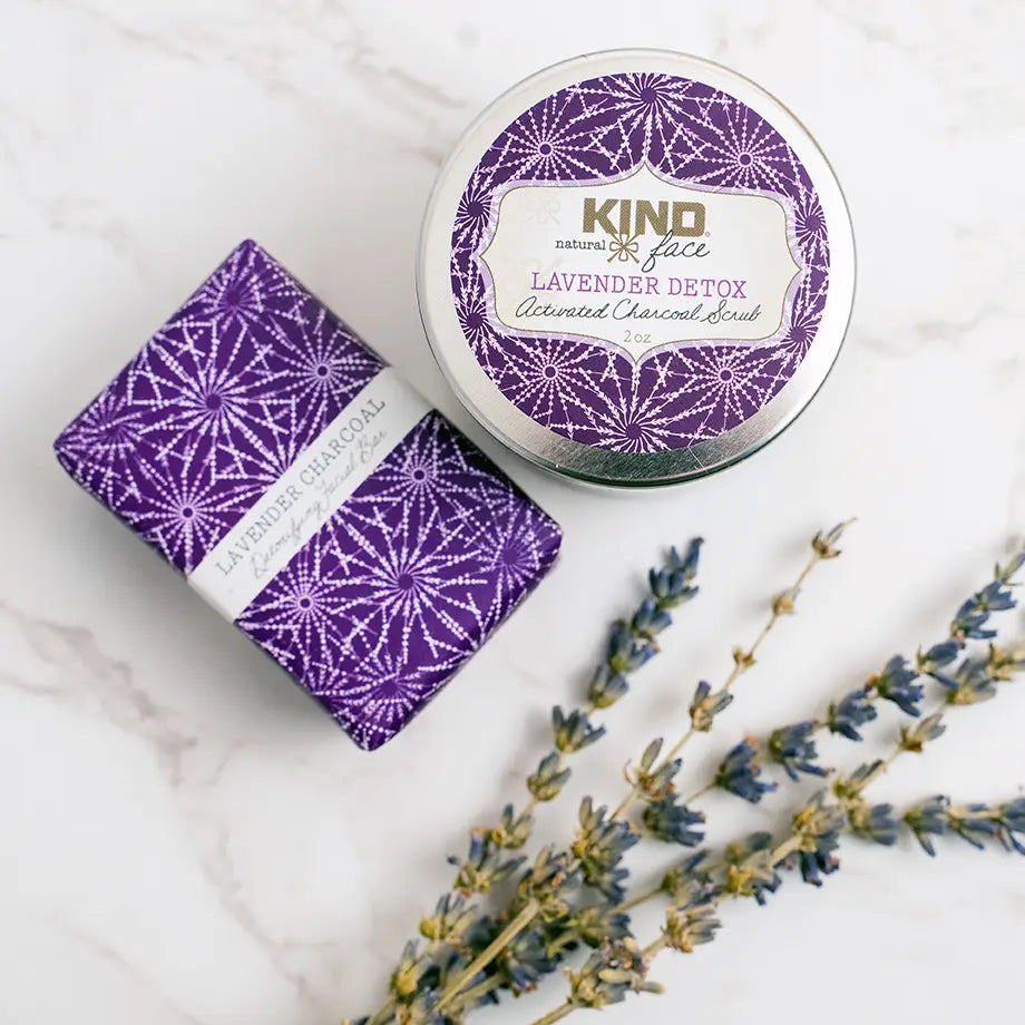 Lavender Detox Activated Charcoal Scrub and Mask