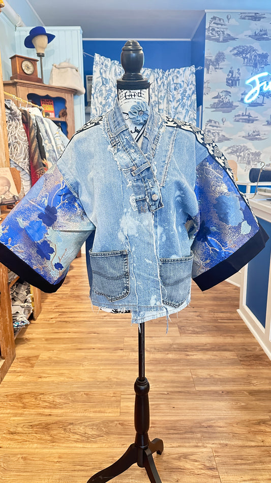 Blue Blossom Kimono