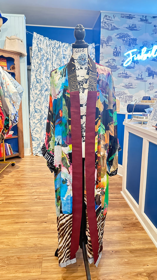 Azure Bloom Kimono