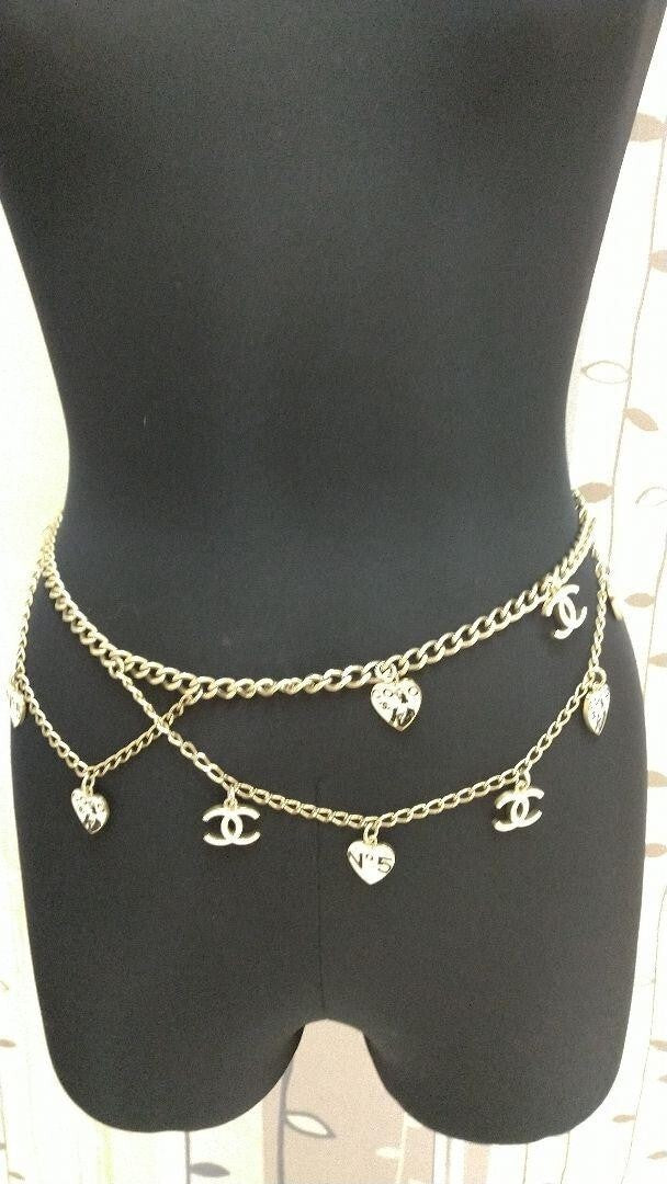 Chanel Belt CC Coco Charms 06P Vintage