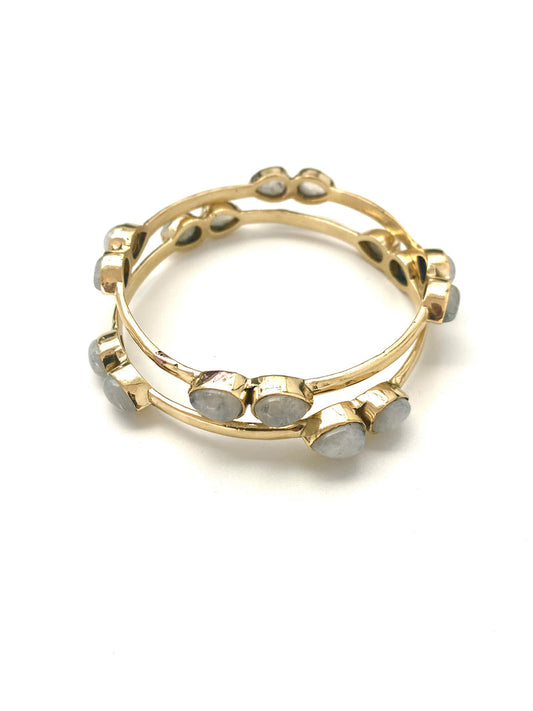 Kamil Moonstone Bracelet Bangle