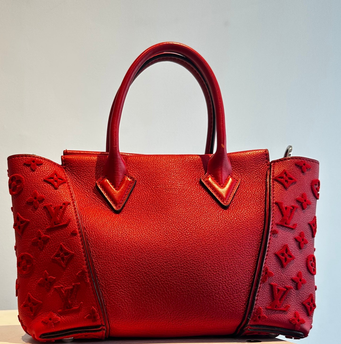 Louis Vuitton LV Red Monogram W PM (Pre-Loved) 2014 Collection