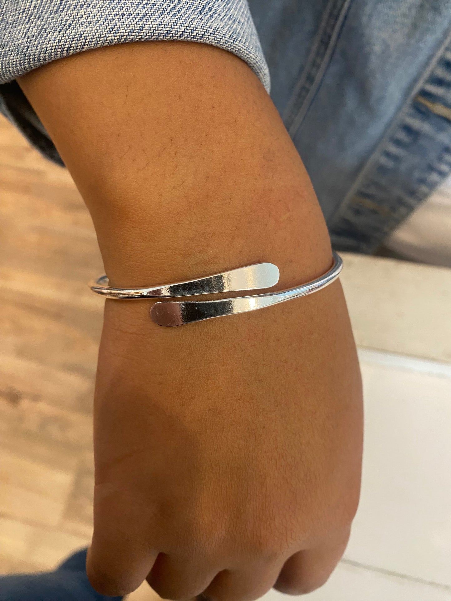 Coil Bangle Bracelet