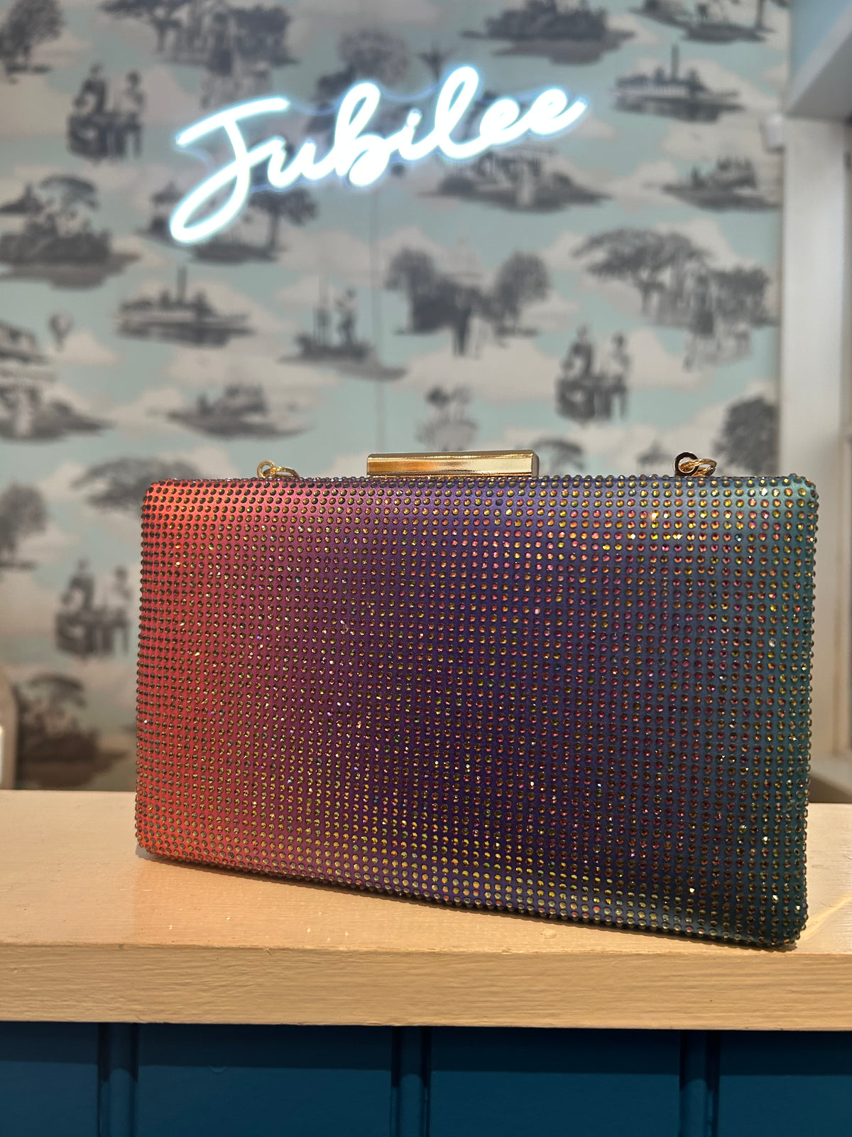 Crystal box Clutch by Kurt Geiger