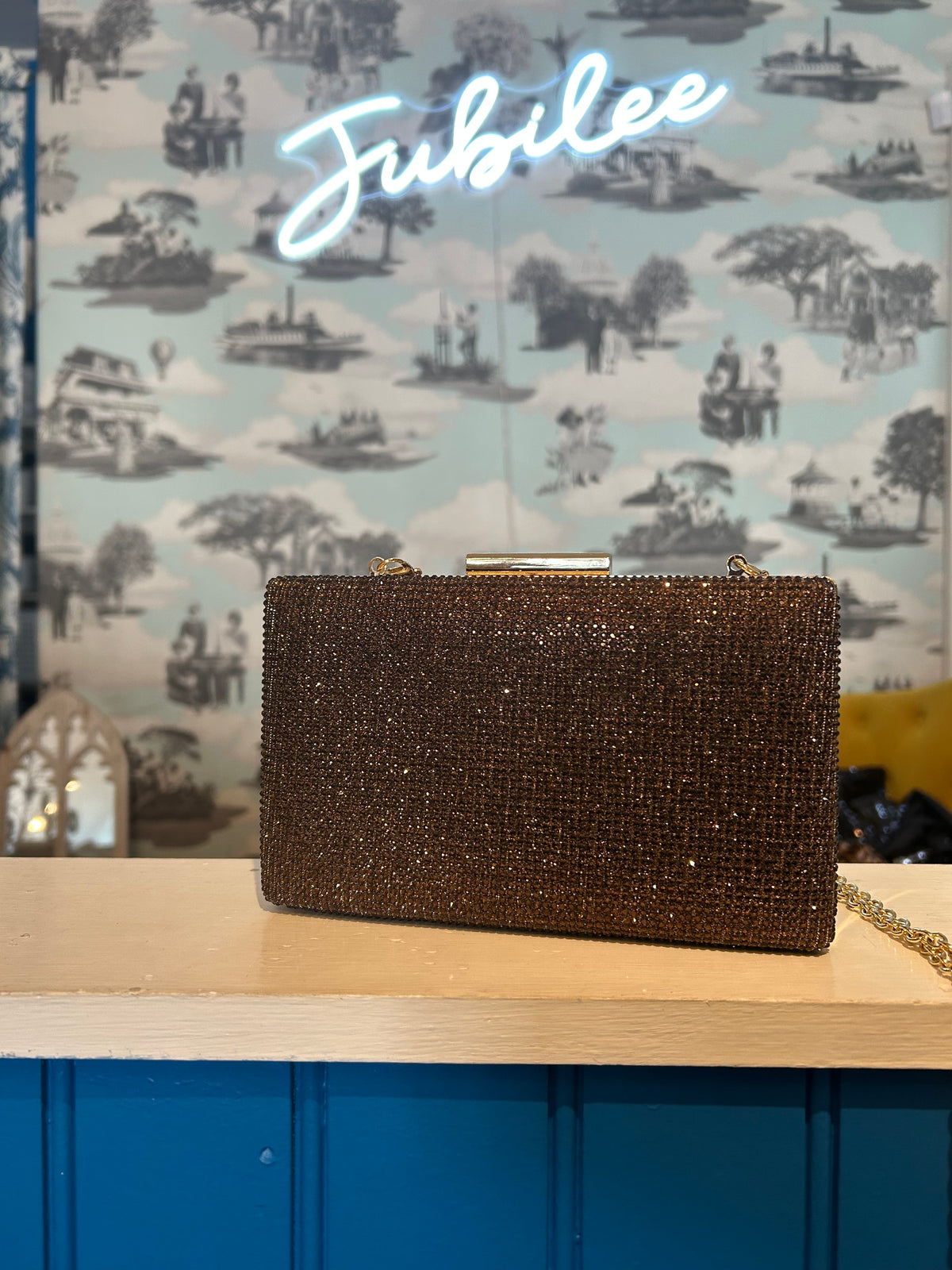 Crystal box Clutch by Kurt Geiger