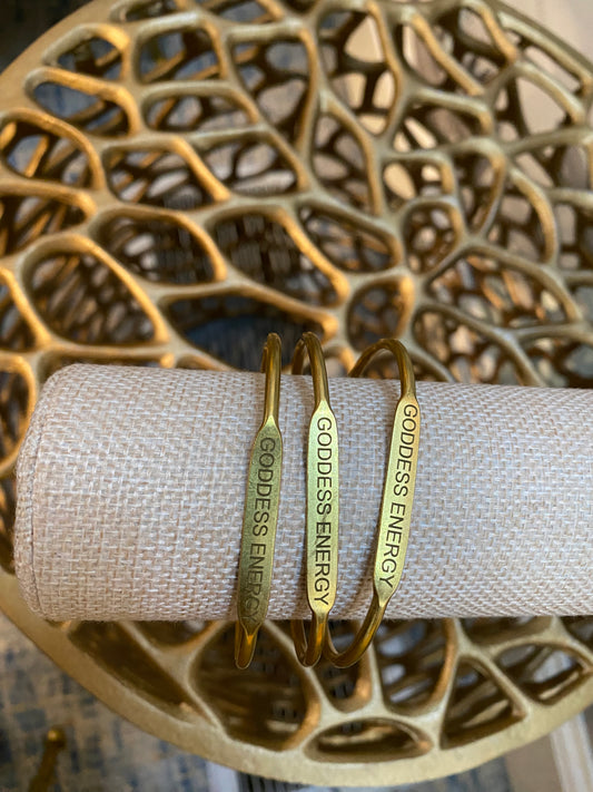 Goddess Energy Affirmation Bangle