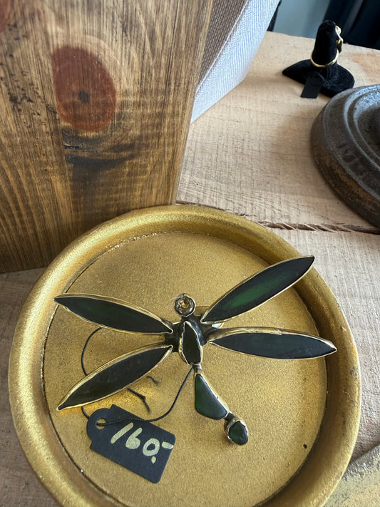 Dragonfly Seaglass Jen Stone Ring