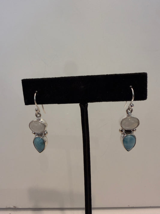 Larimar and Moonstone Goddess Necklace