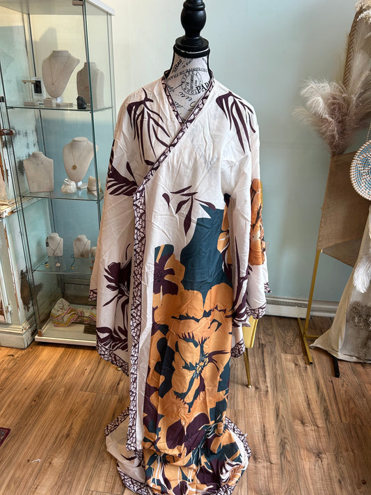 Twilight Hibiscus Kimono