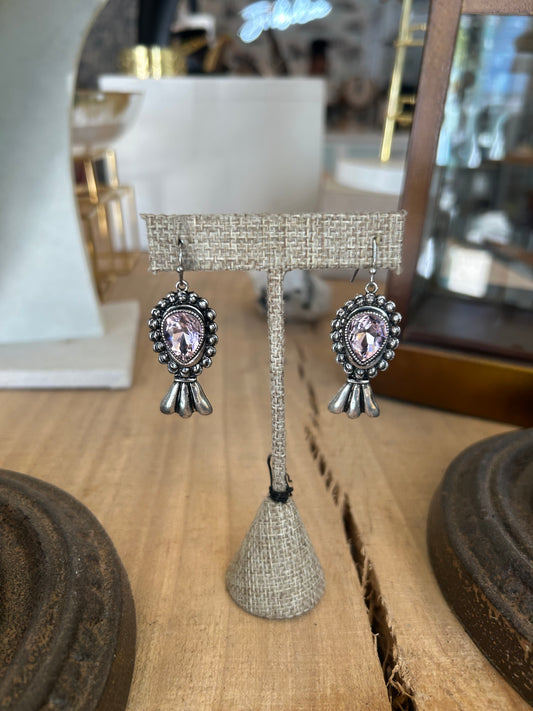 Squash Blossom Crystal Earrin
