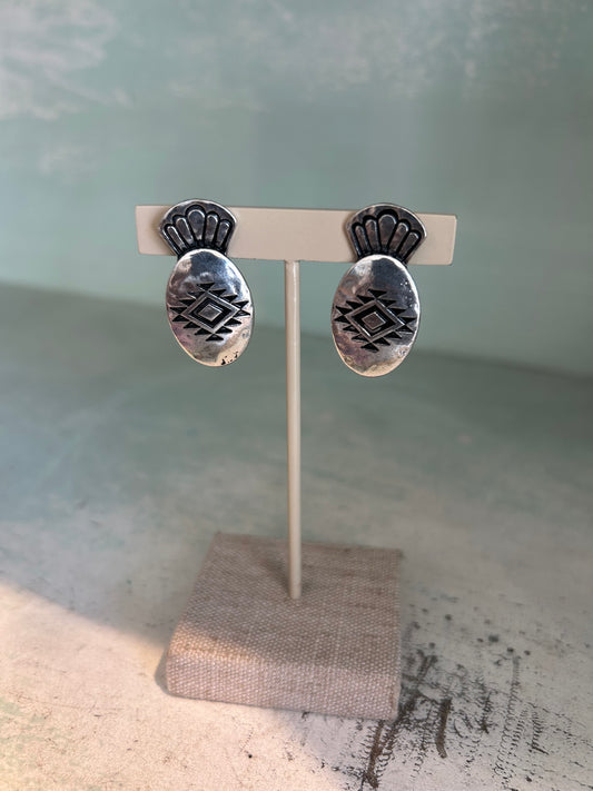 Western Squash Blossom Earrings