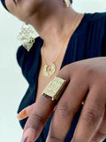 Deishai Adjustable Brass Ring