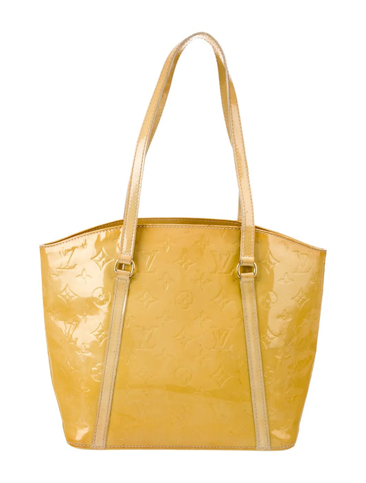Louis Vuitton LV Yellow Monogram Vernis Avalon MM (Pre Loved 2012)