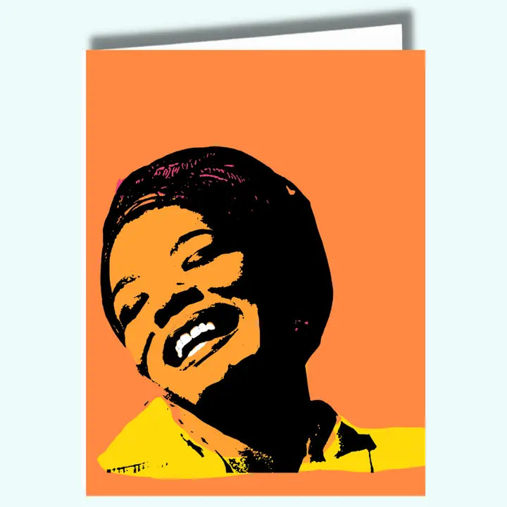 Maya Angelou Black Icon Inspirational Card