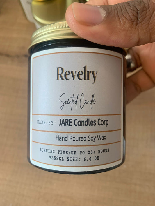 Revelry Scented Candle by Jare