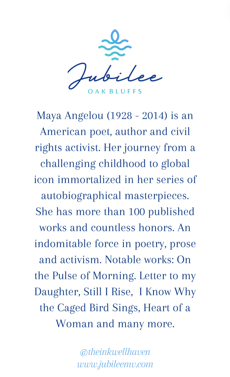 Maya Angelou "Bringing the Gifts" Quote Card
