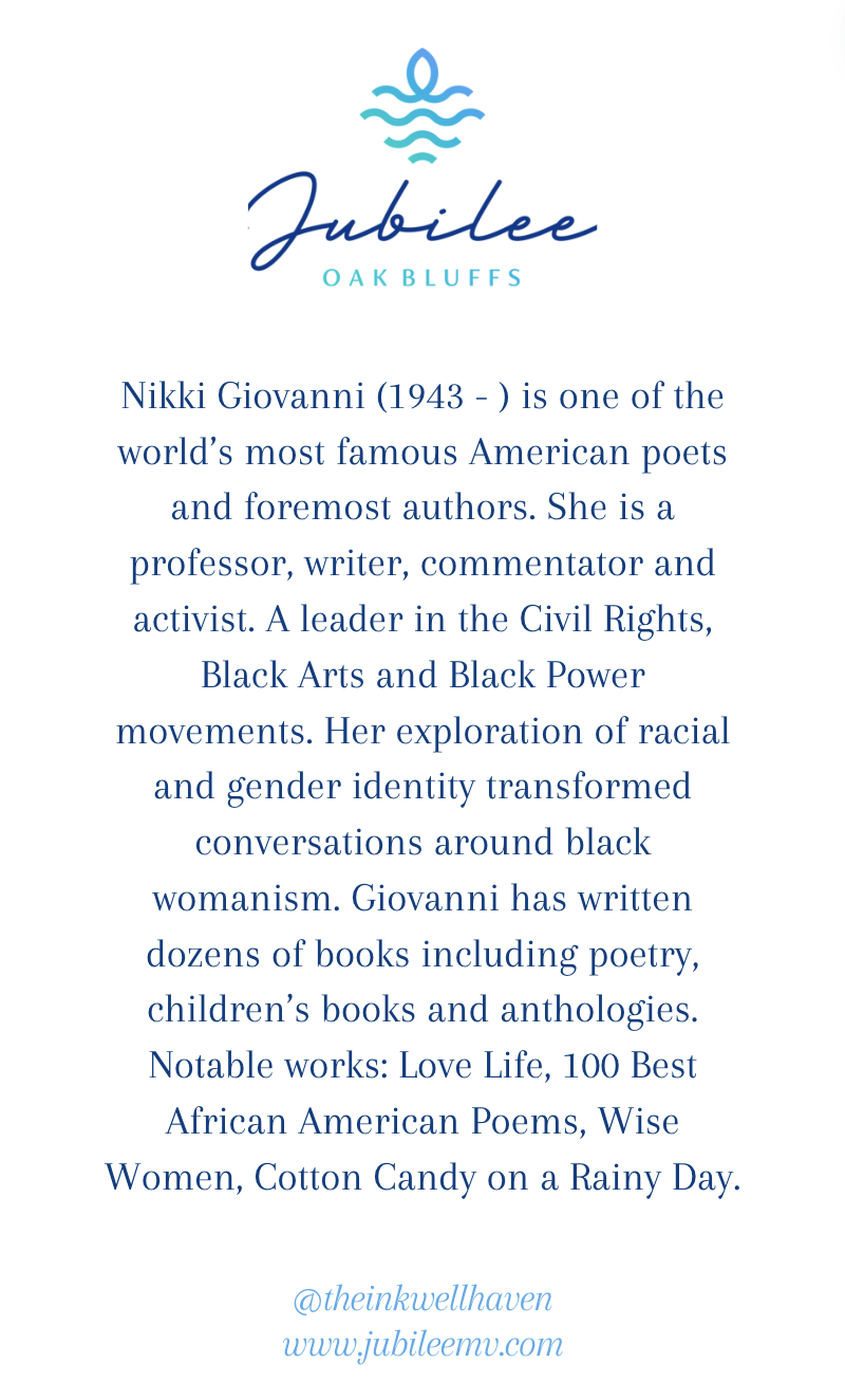 Nikki Giovanni "My Children of Battle" Quote Card