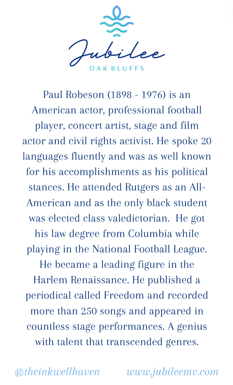 Paul Robeson "The Answer to Injustice" Quote Card