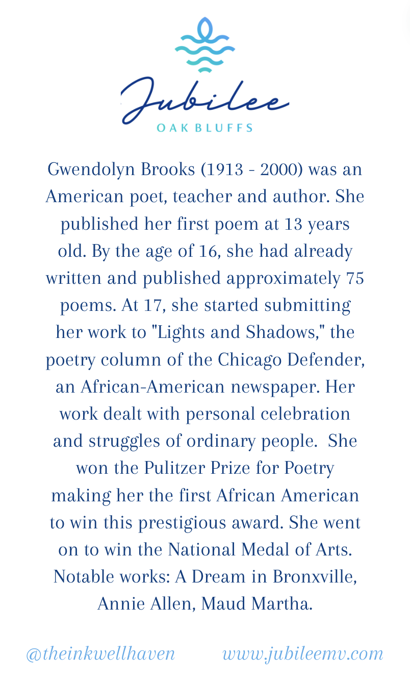 Gwendolyn Brooks "We Are Each Others Harvest" Quote Card