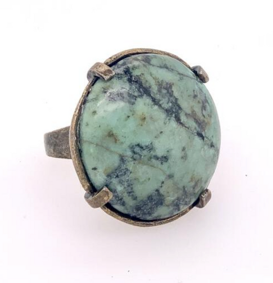 Oversized African Turquoise Ring