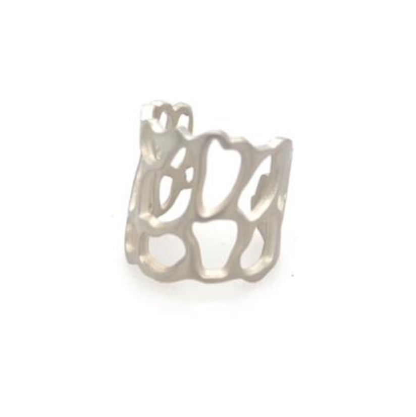 Open Abstract Sterling Silver Ring