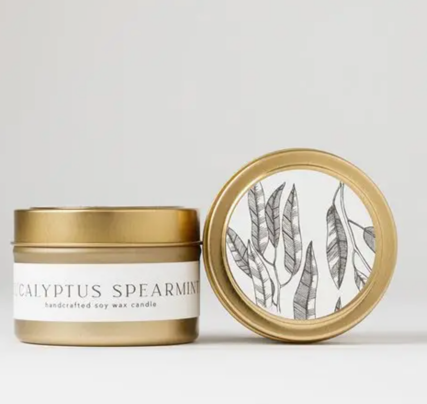 Eucalyptus and Spearmint Tin Soy Candle