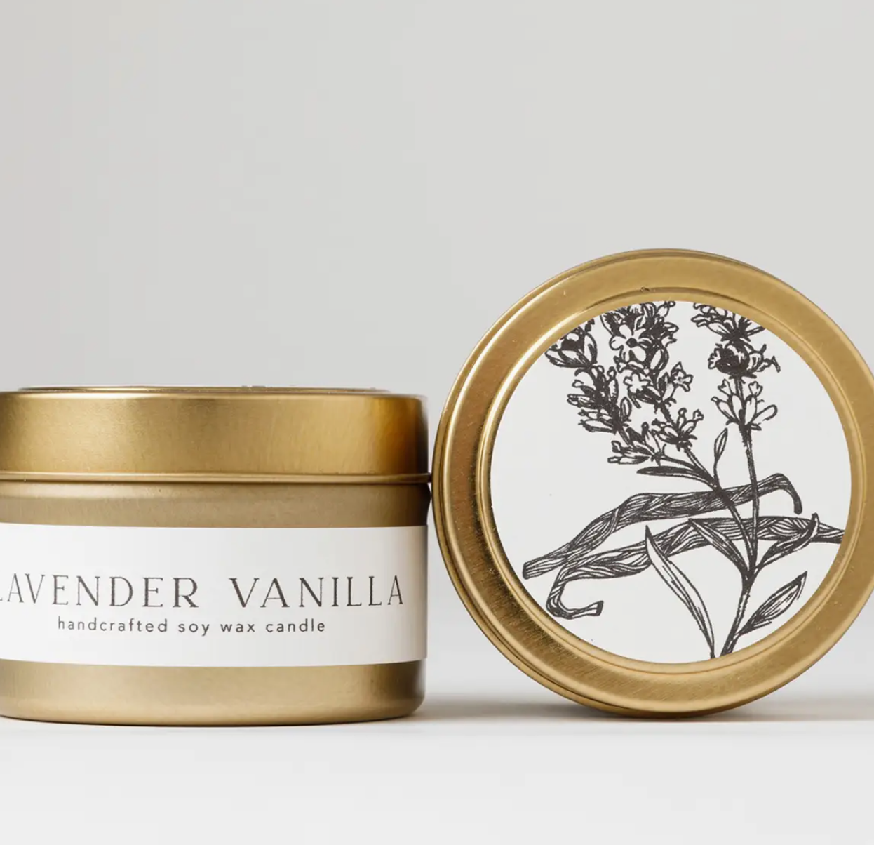 Lavender Vanilla Tin Soy Candle
