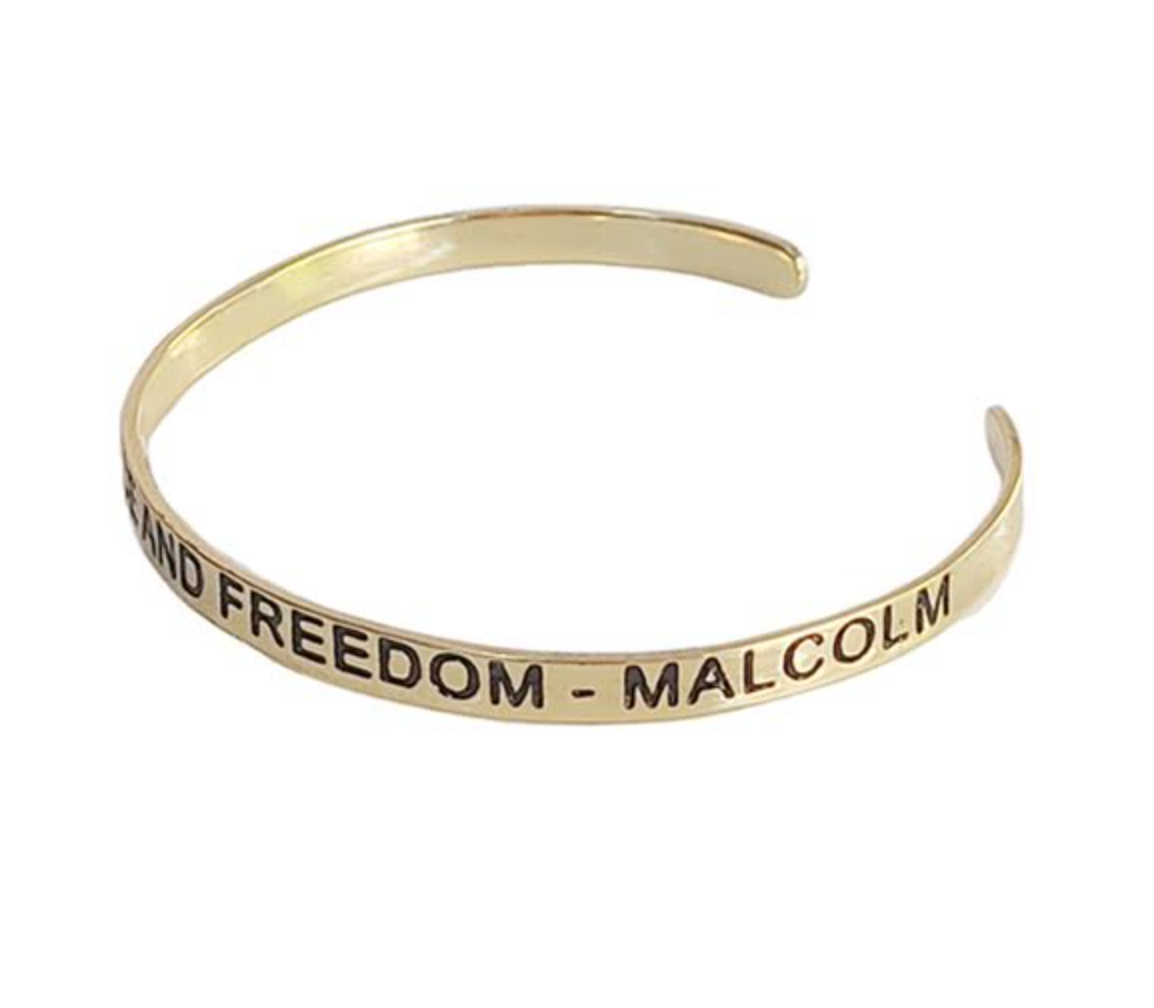 Fighting for Peace and Freedom - Malcolm X Cuff