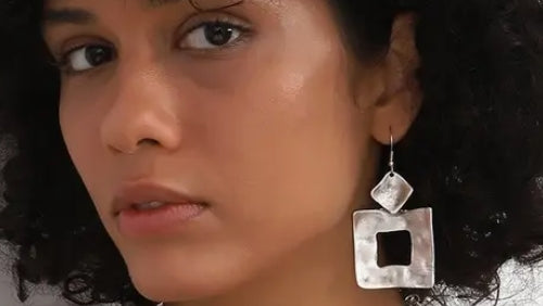 Silver Plated Hand Made Jewelry Earring