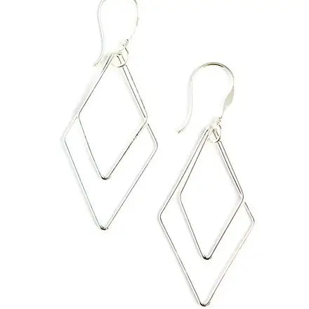 Rhombus Dangle Earrings