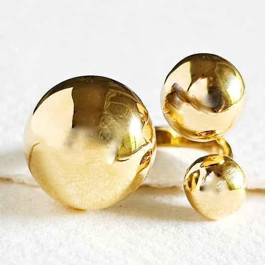 Triple Moon Chunky Ring