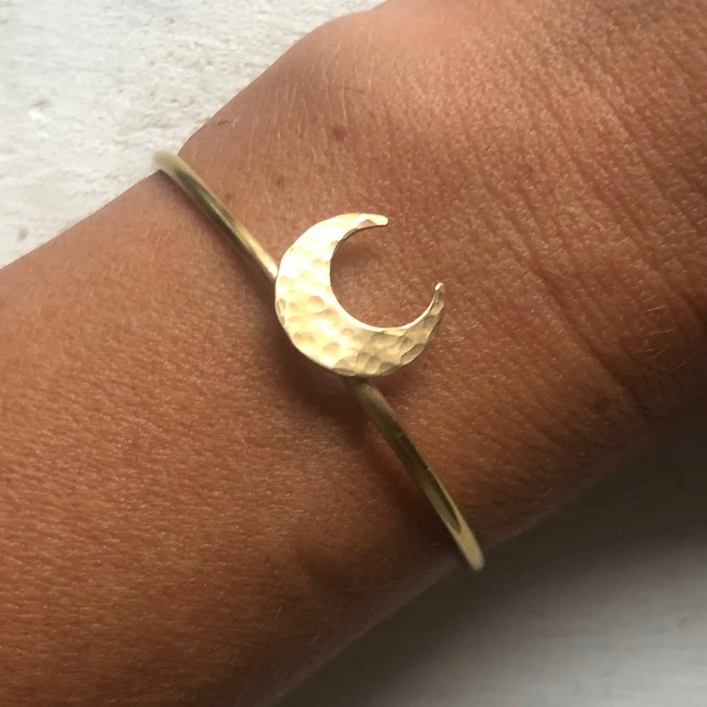 Crescent Moon Handcrafted Cuff Bracelet