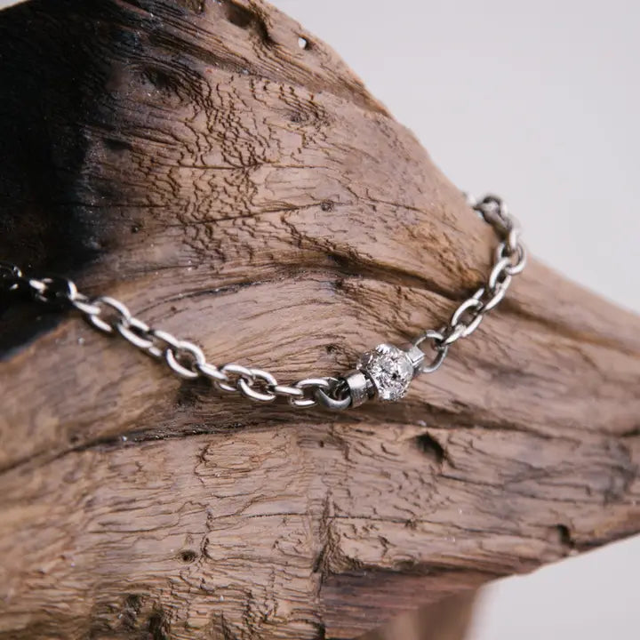 Sparkle Ball Silver Necklace