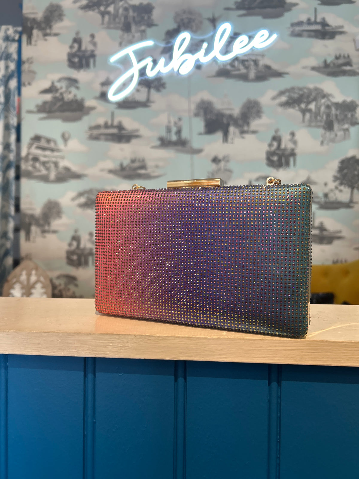 Crystal box Clutch by Kurt Geiger