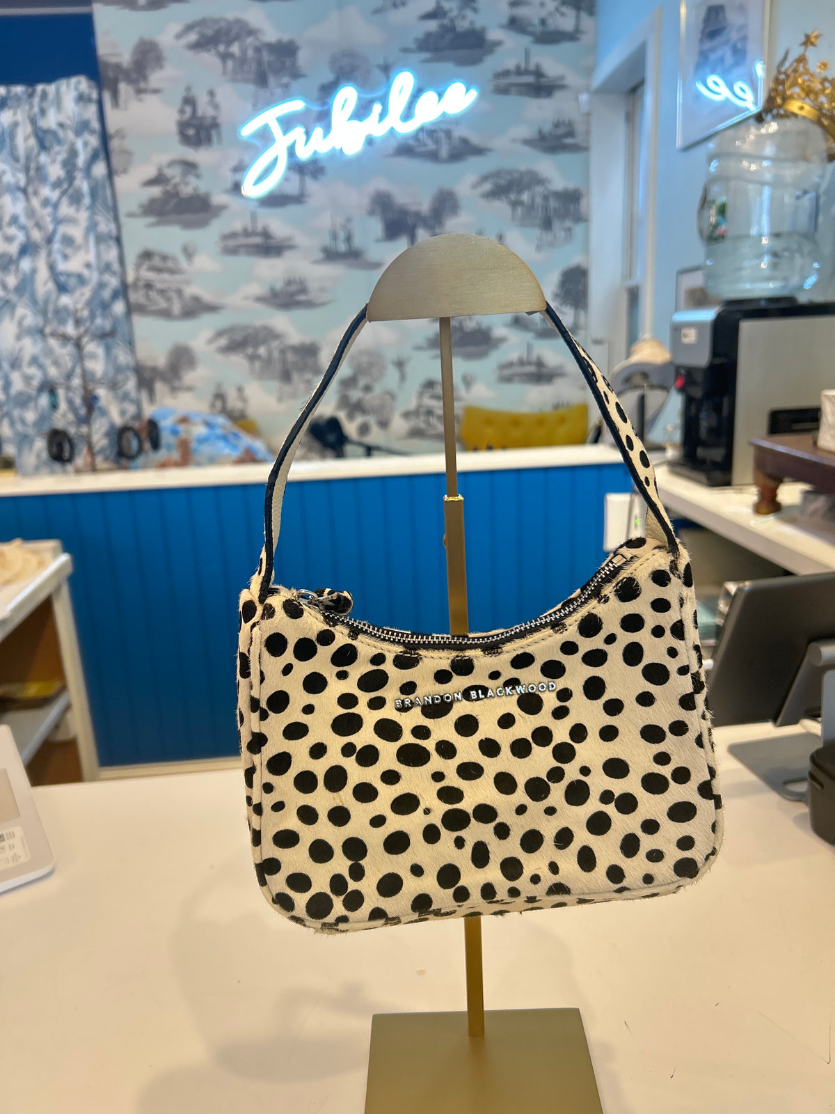 Brandon Blackwood Pony Print Shoulder Bag